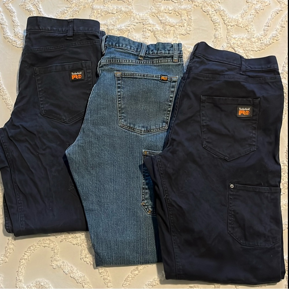 BUNDLE: 3 Timberland Pro Work Pants 38x32